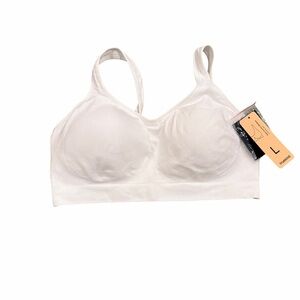 Truekind Everyday Comfort Bra | Wireless Seamless | White | Large NWT